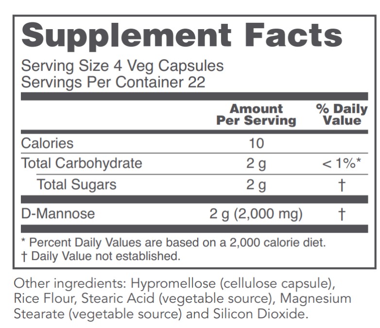 D Mannose 500mg